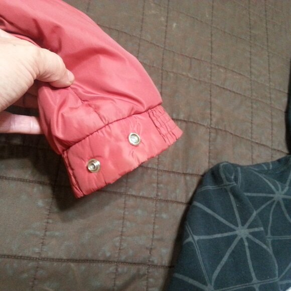 Vintage Camel Down Puffer Jacket 70's 80's Mens's Large  red/orange - Picture 10 of 15